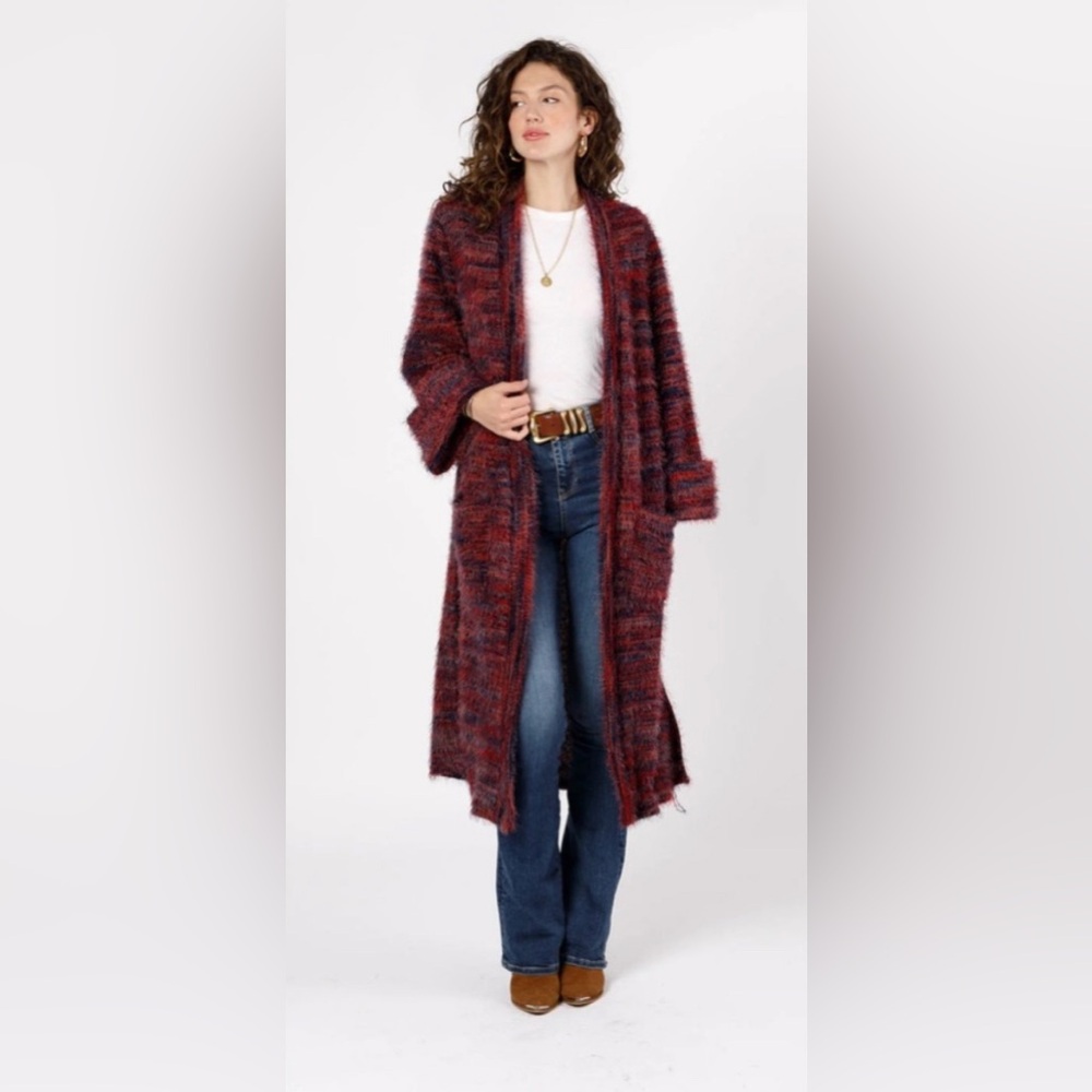NWT Band of Gypsies Sunset Blvd Red Duster Size M